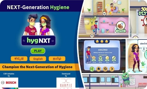 Bosch’s educational gaming app HygNXT focuses on health and hygiene